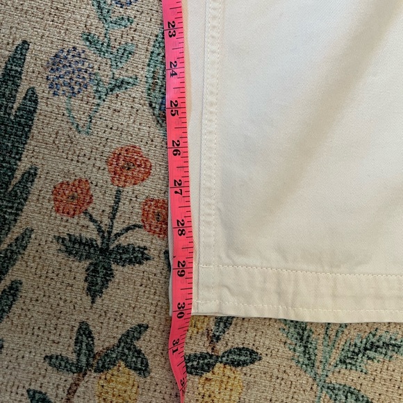 Free People Ivory Cream Straight Leg Pant Size 12 - Picture 6 of 6